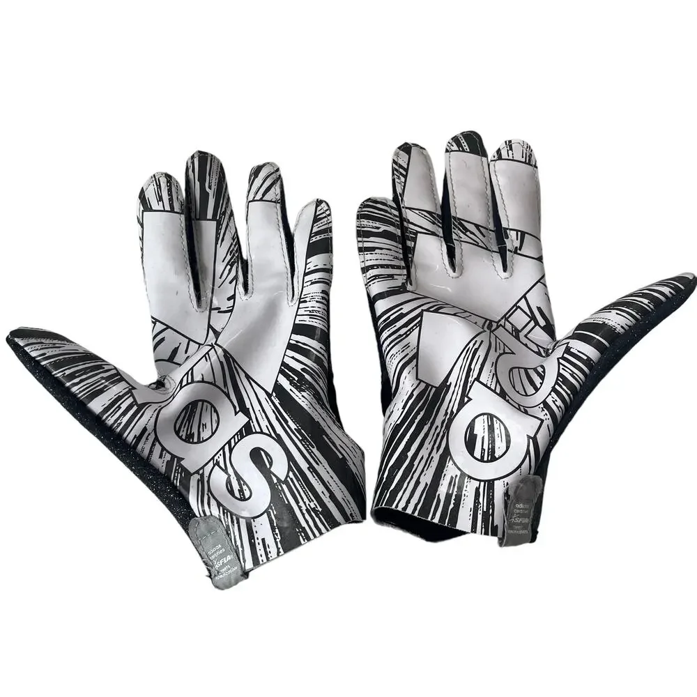 Adidas Adizero 5 Star 7.0 Football Reciever Mens Gloves Sz S Black White Grip
